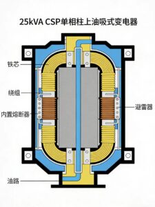 13.8kv 13.2kv pole mounted distribution transformer