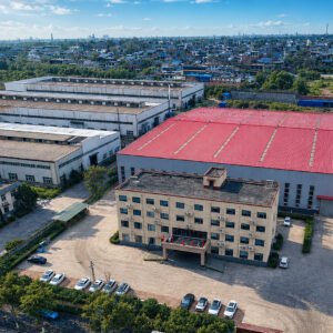 Aerial view of the XNET transformer factory and production buildings
