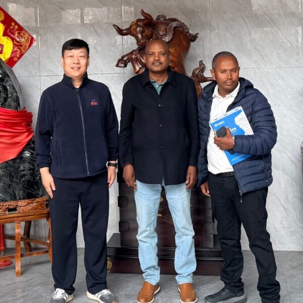 International customers meeting the XNET team during a transformer factory visit