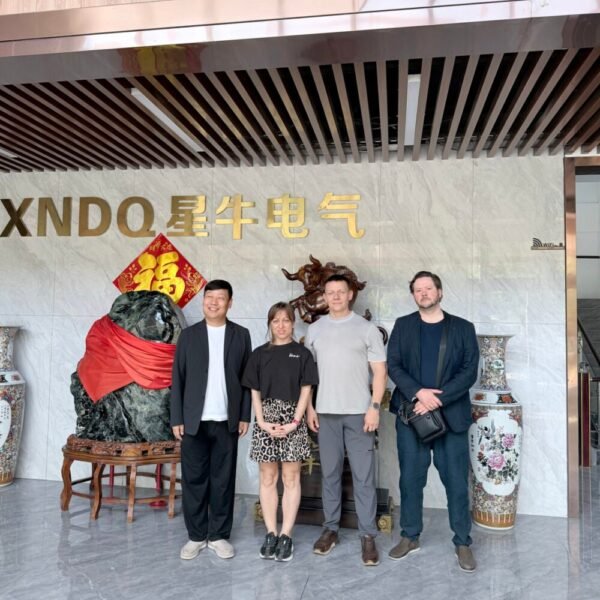 International customer delegation visiting XNET transformer manufacturing facilities