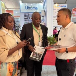 XNET representative presenting transformer solutions to visitors at a power industry exhibition