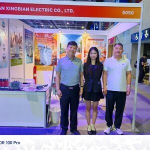 XNET transformer exhibition team at the Henan Xingbian Electric booth